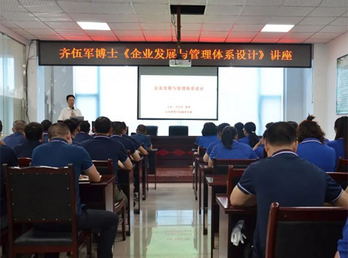 公司開展齊伍軍教授《企業(yè)發(fā)展與管理體系設(shè)計》專題講座